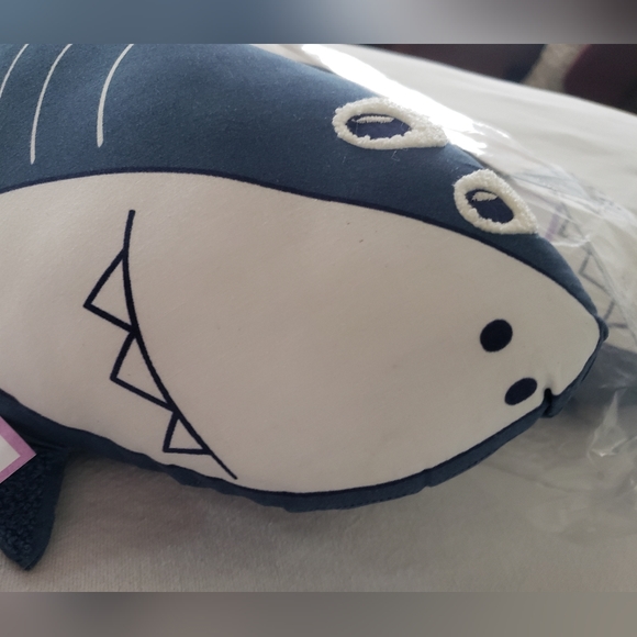 Mina Victory Plush Shark Decorative Pillow Collection Set of 2 - Discontinued - Picture 4 of 12